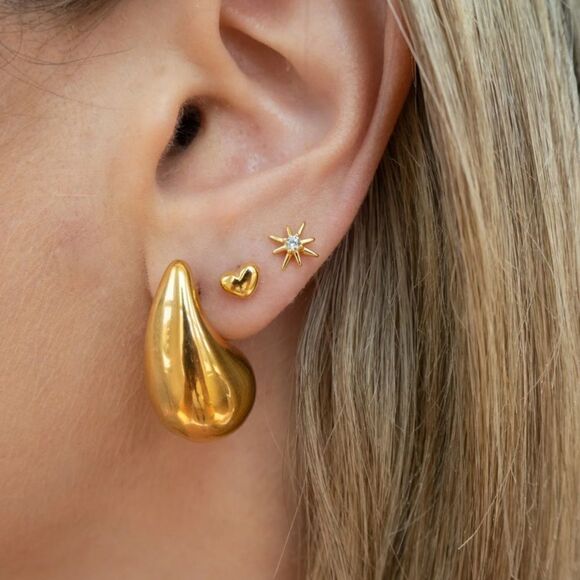Bottega inspired stud earrings A193 - Picture 1 of 7